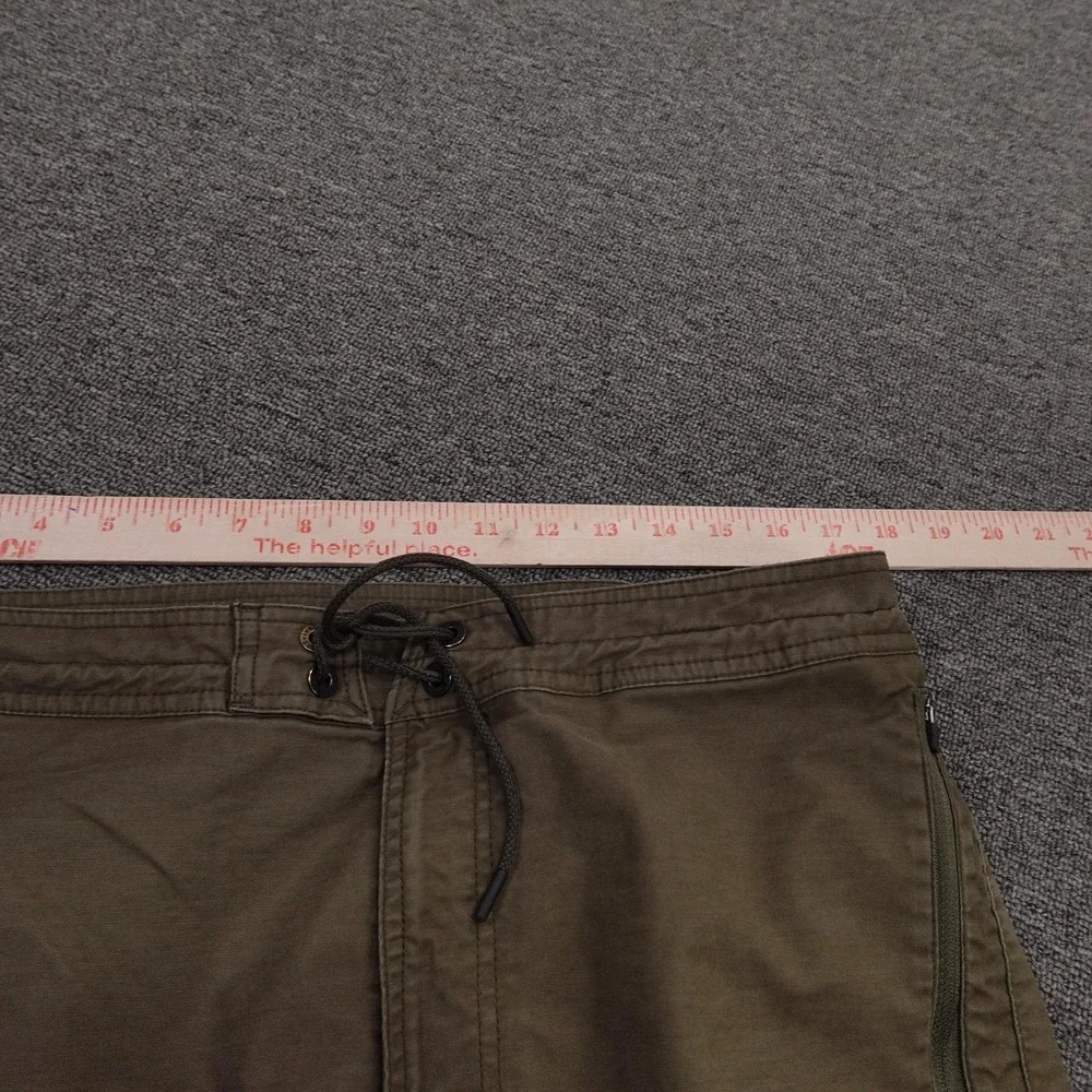 Roark Pants Mens 33x31 Green Elastic Waist Drawstring Canvas Stretch Casual